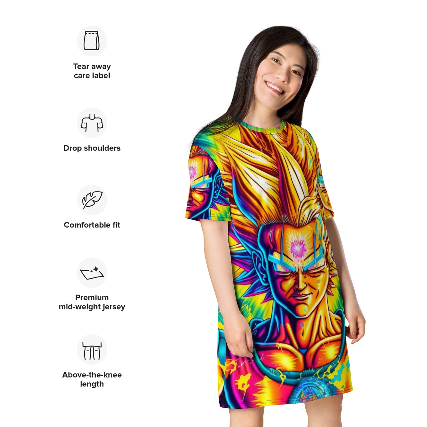 Super Saiyan Trip 1.0 T-shirt dress