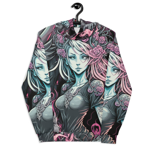 Anime dragon woman 1.0 Unisex Hoodie