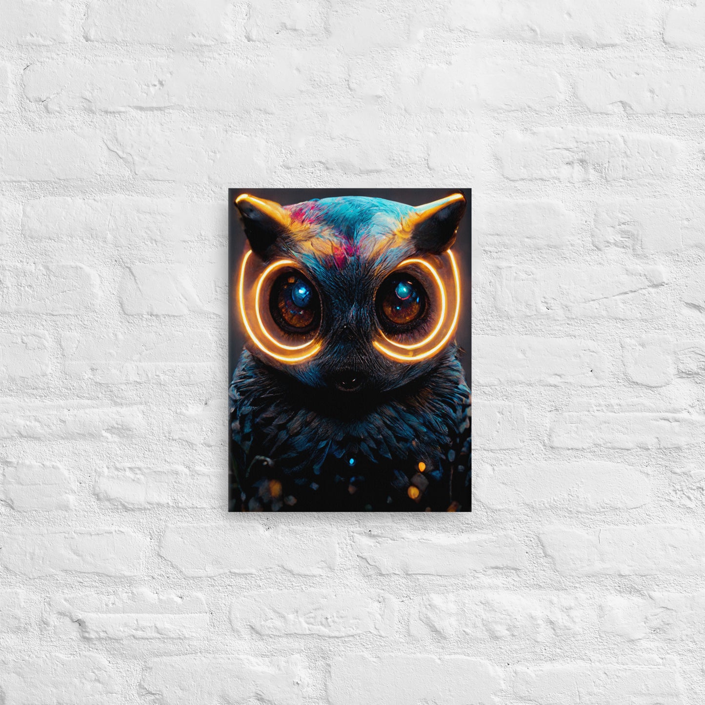 Electro owl 1.0 Canvas Wall Art