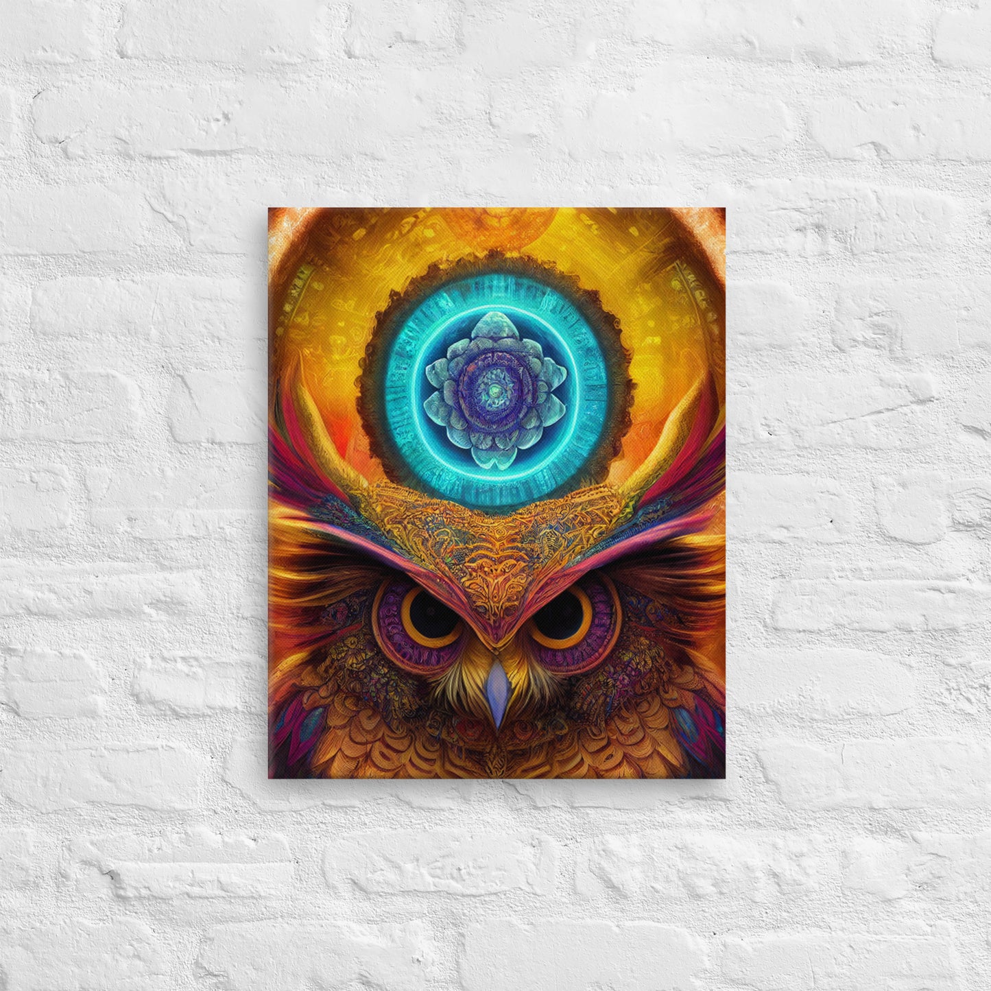 Mandala Owl 1.0 Canvas Print Wall Art