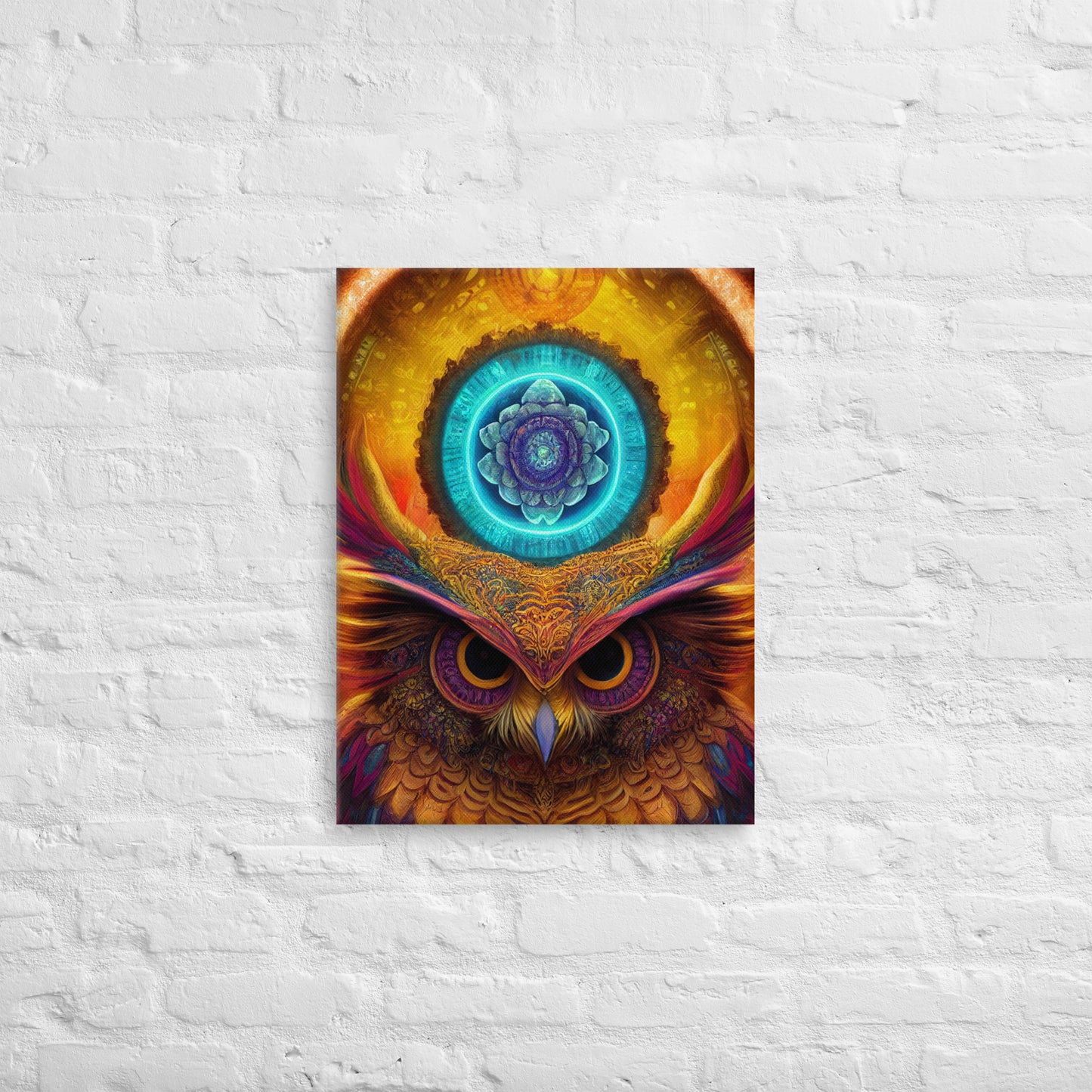 Mandala Owl 1.0 Canvas Print Wall Art