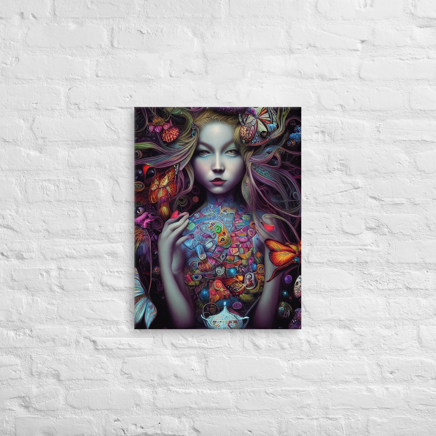 Alice in Wonderland Trippy 1.0 Canvas