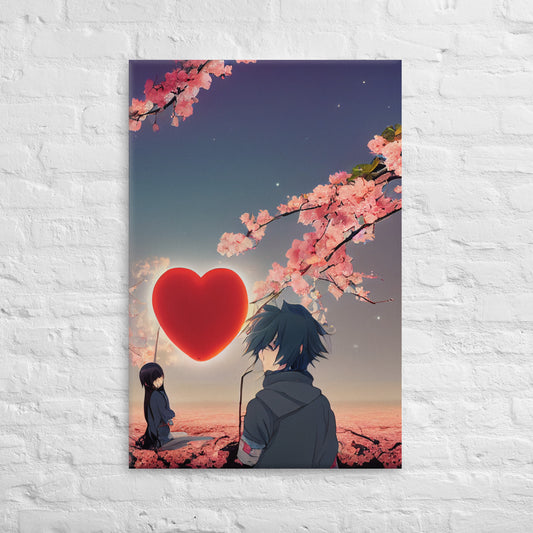 Anime love 1.0 Canvas Wall Art