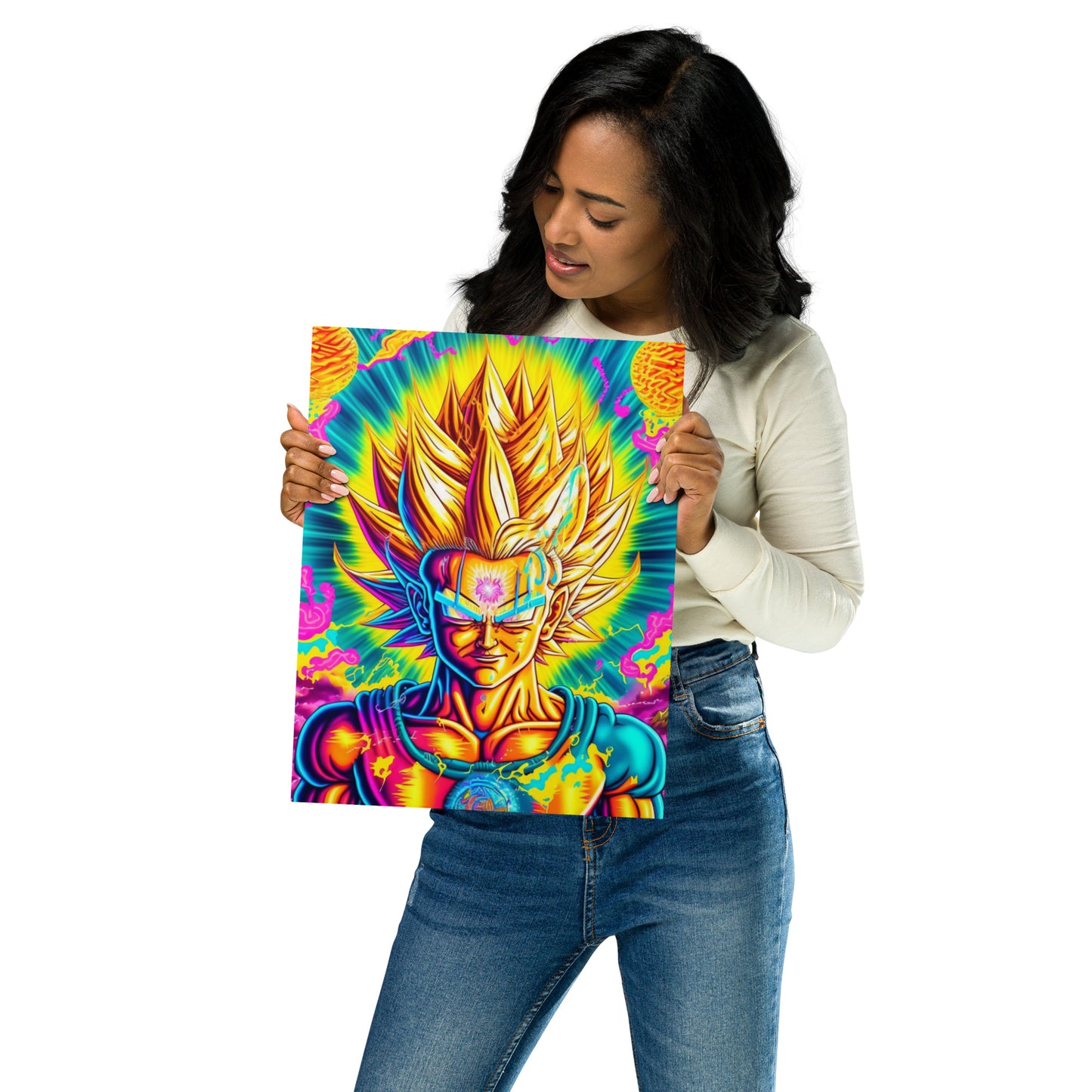 Super Saiyan Trip 1.0 Metal prints