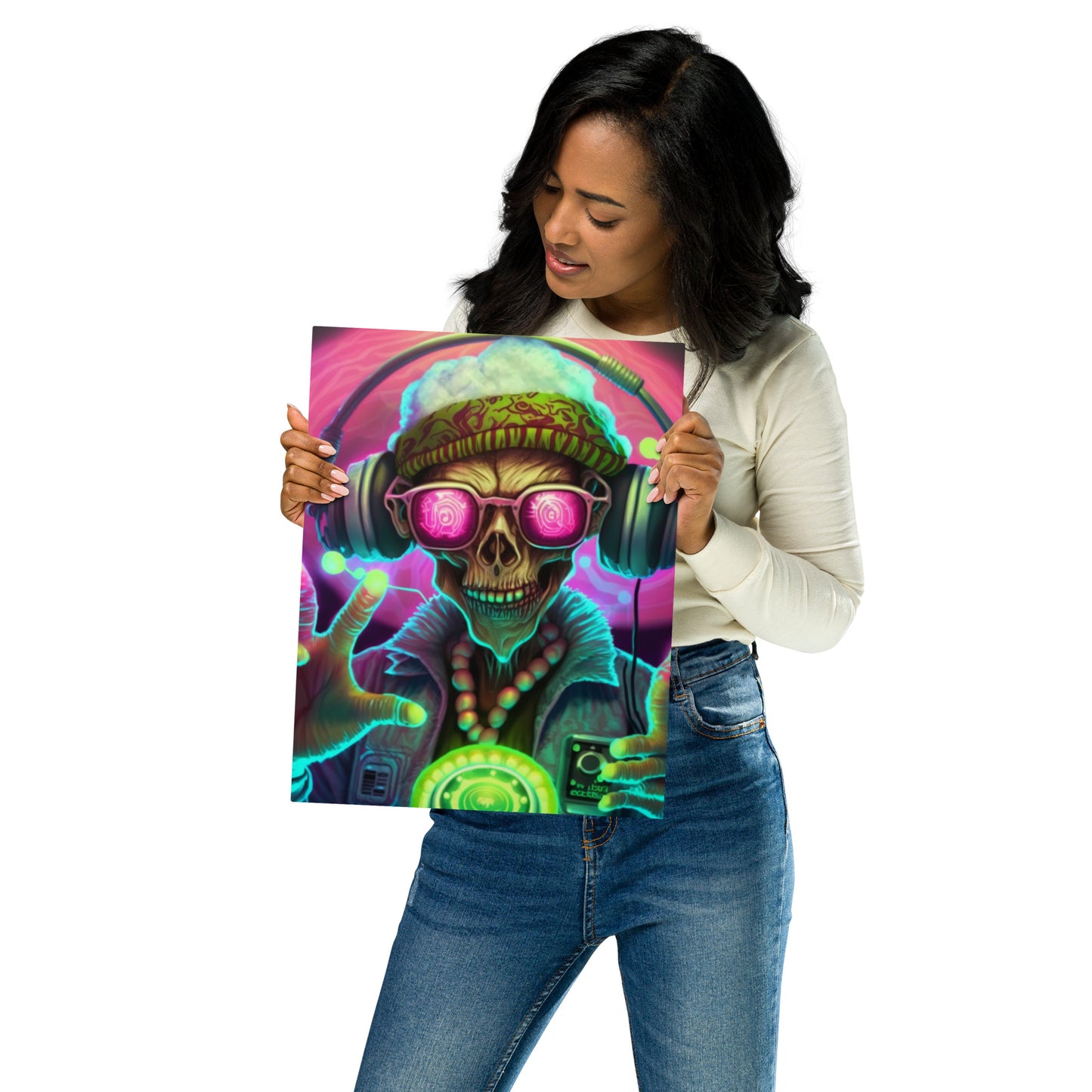 Zombie Raver 1.0 Metal prints
