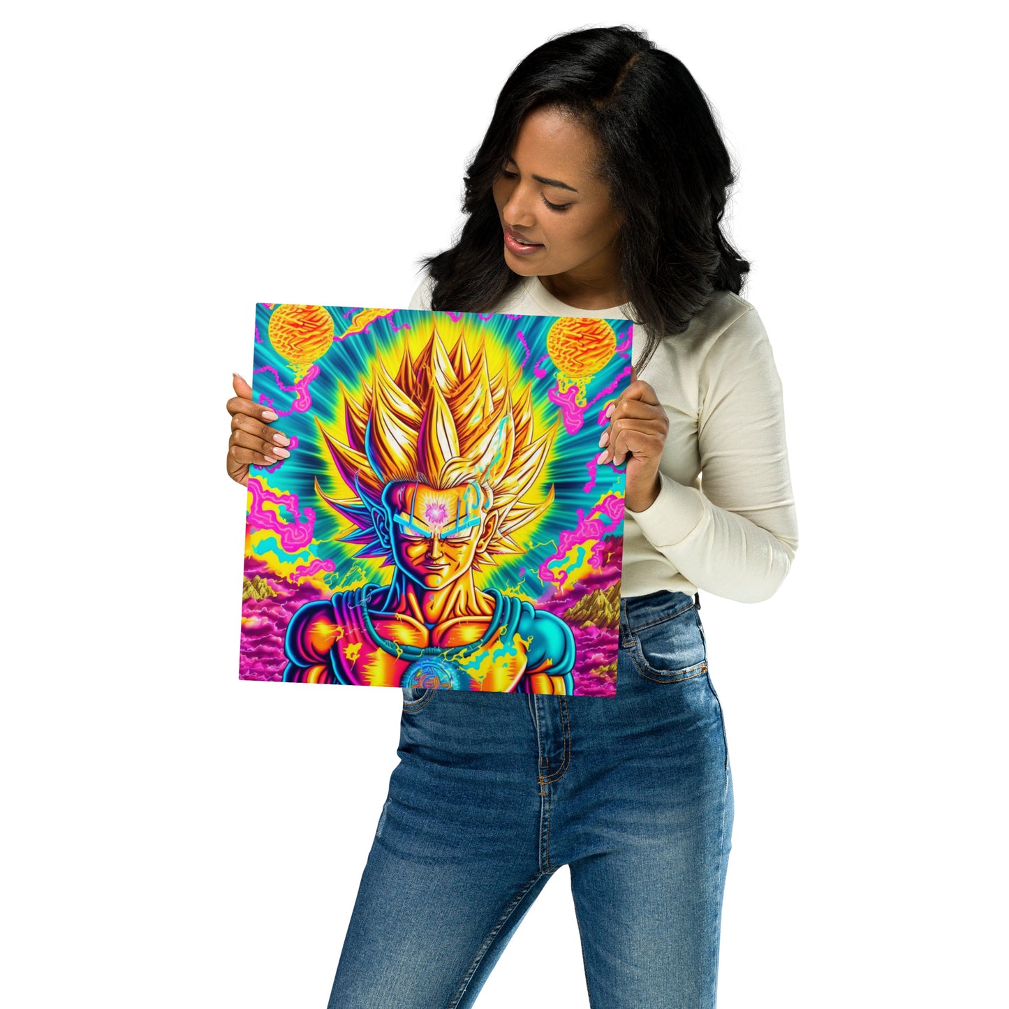 Super Saiyan Trip 1.0 Metal prints