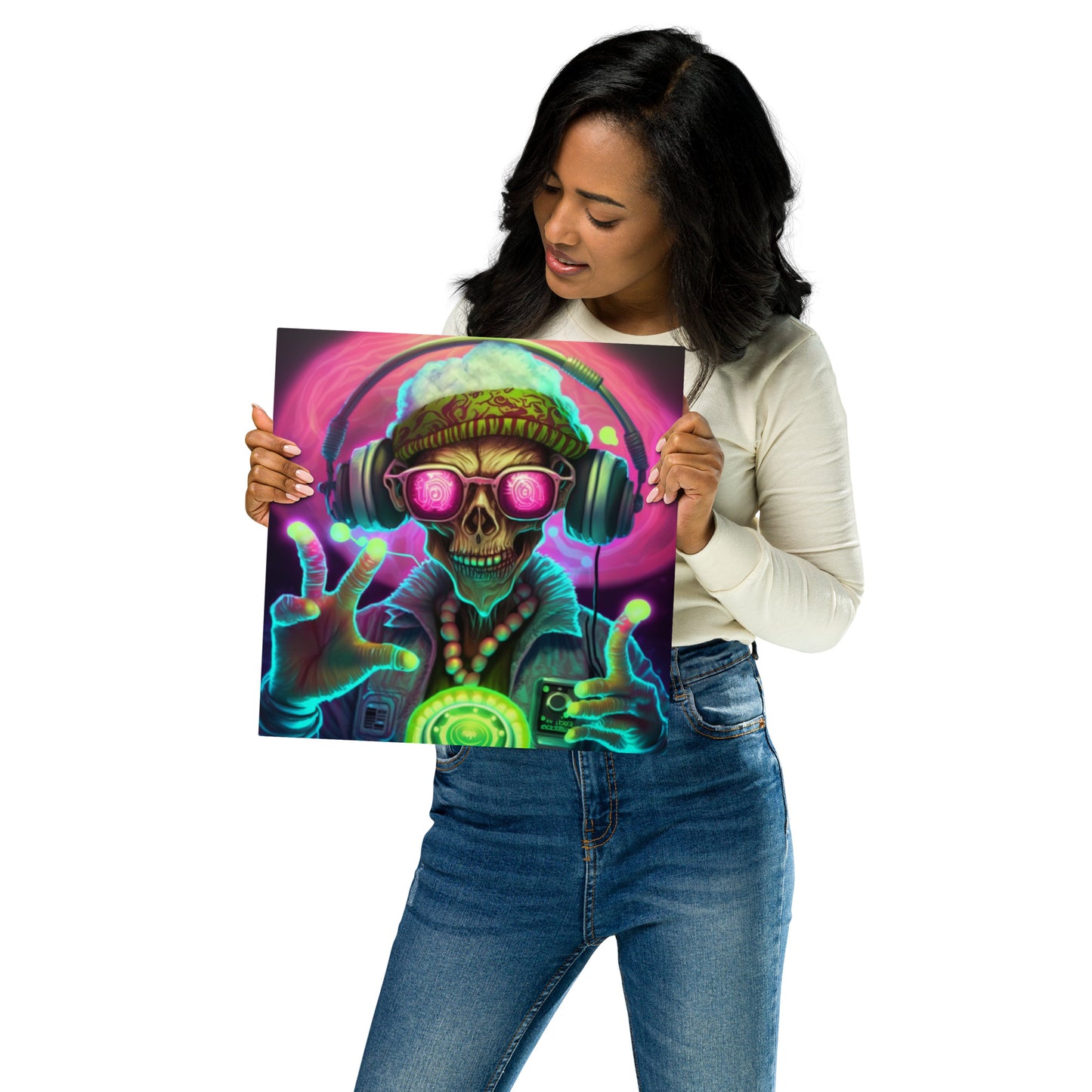 Zombie Raver 1.0 Metal prints