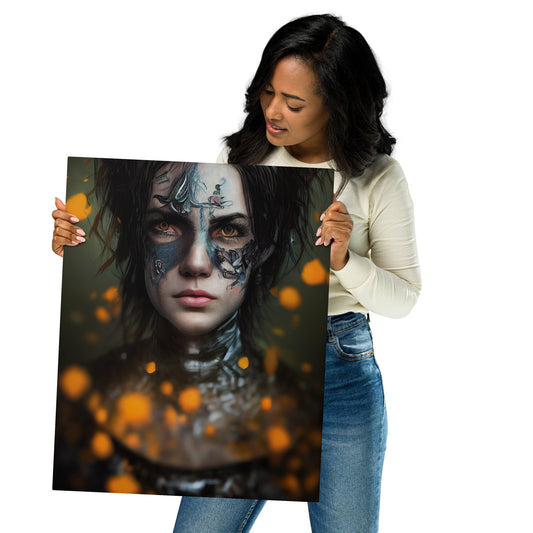 Forestpunk Dark Knight 1.0 Metal Print Wall Art
