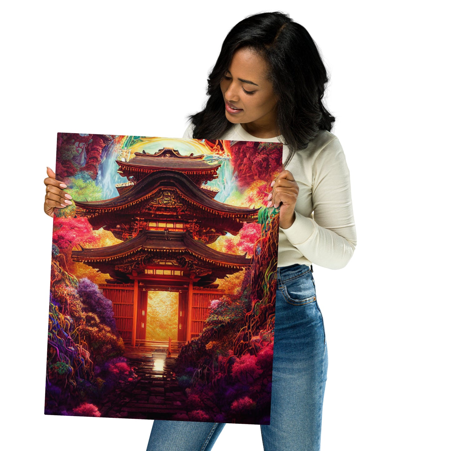 Infinite Majestic Shinto Portal 1.0 Metal prints