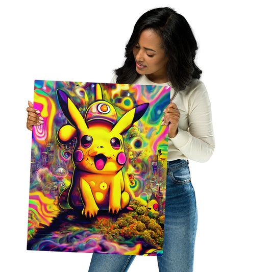 Pikachu Trip 1.0 Metal prints
