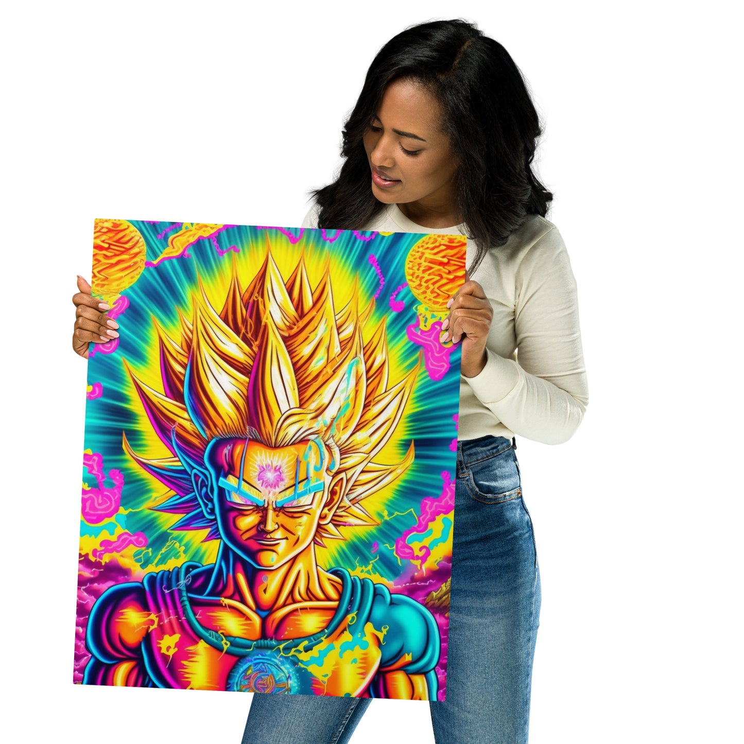 Super Saiyan Trip 1.0 Metal prints