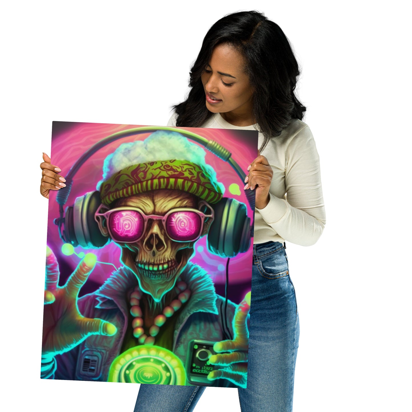 Zombie Raver 1.0 Metal prints