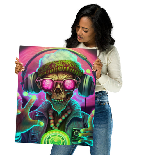 Zombie Raver 1.0 Metal prints
