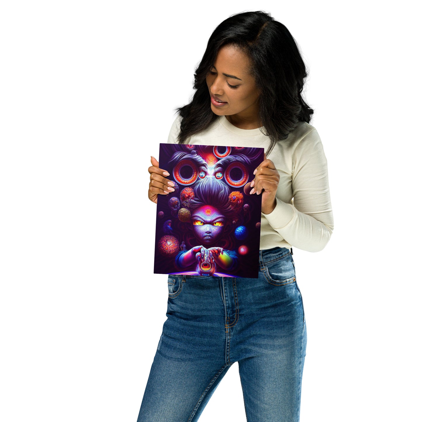 Super Saiyan in Wonderland 1.0 Metal prints