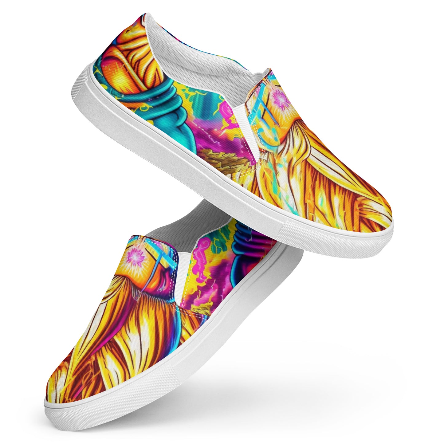 Super Saiyan Trip 1.0 Men’s slip-on canvas shoes