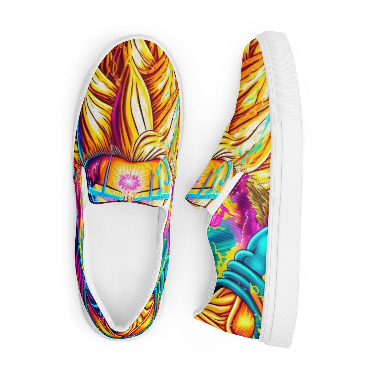 Super Saiyan Trip 1.0 Men’s slip-on canvas shoes