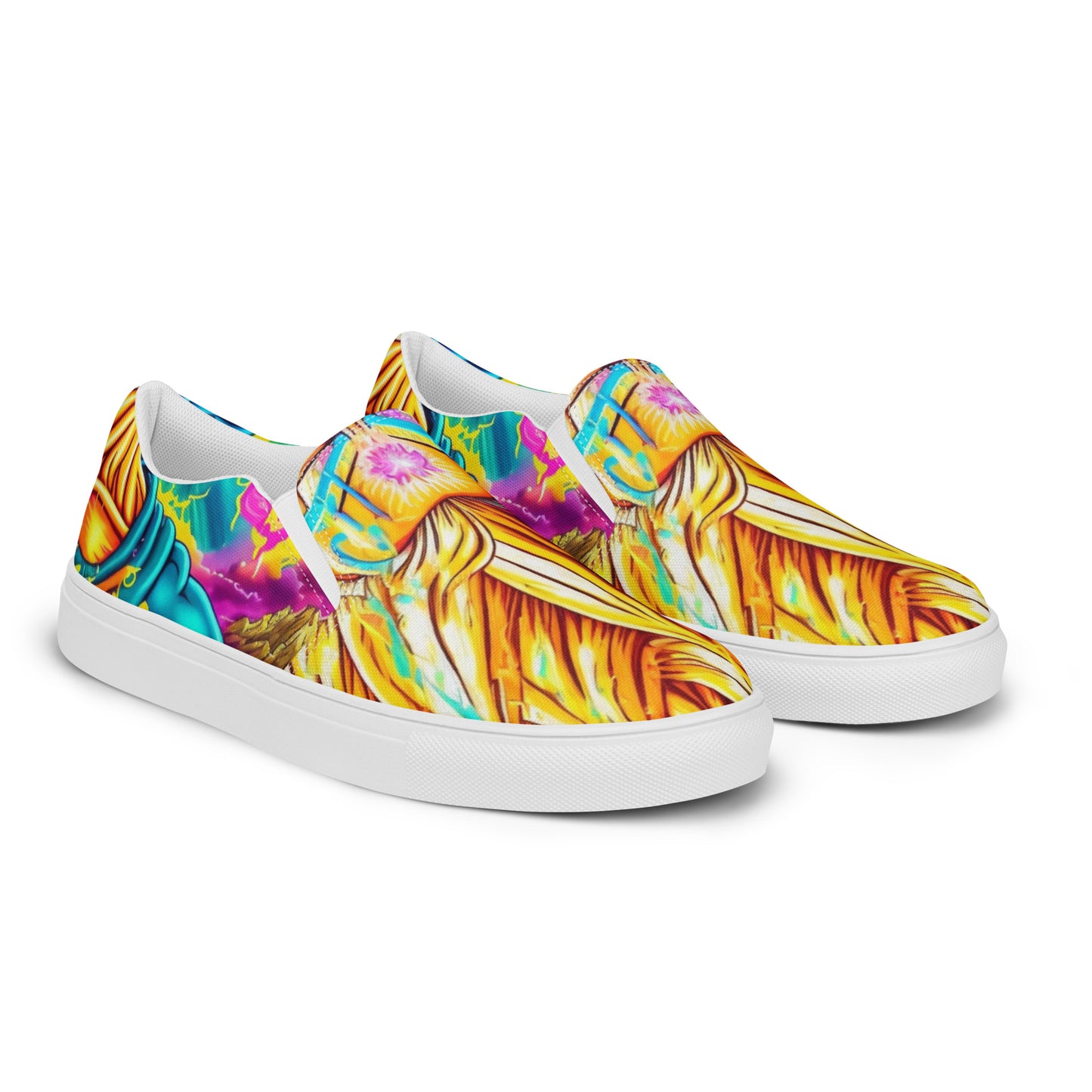 Super Saiyan Trip 1.0 Men’s slip-on canvas shoes