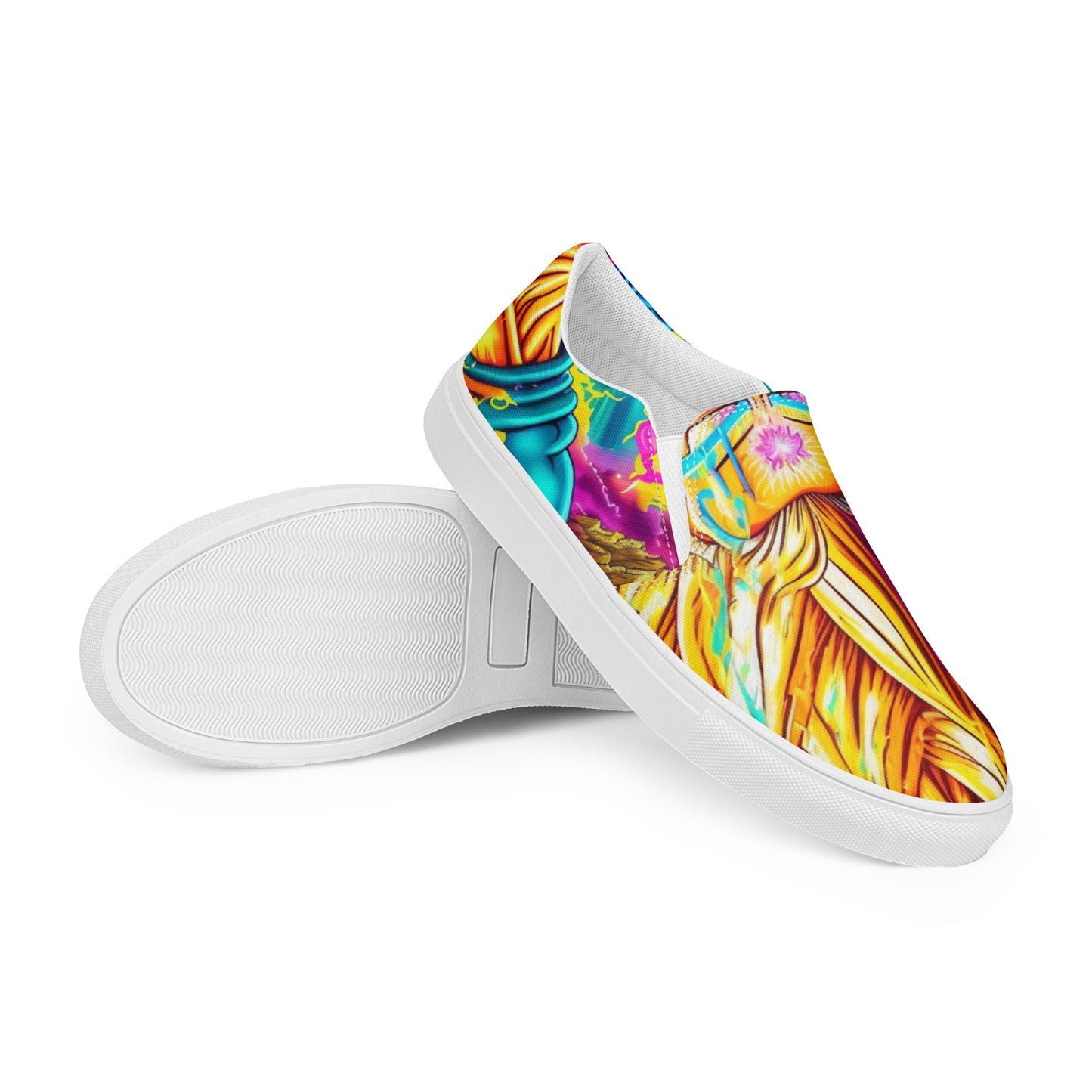 Super Saiyan Trip 1.0 Men’s slip-on canvas shoes