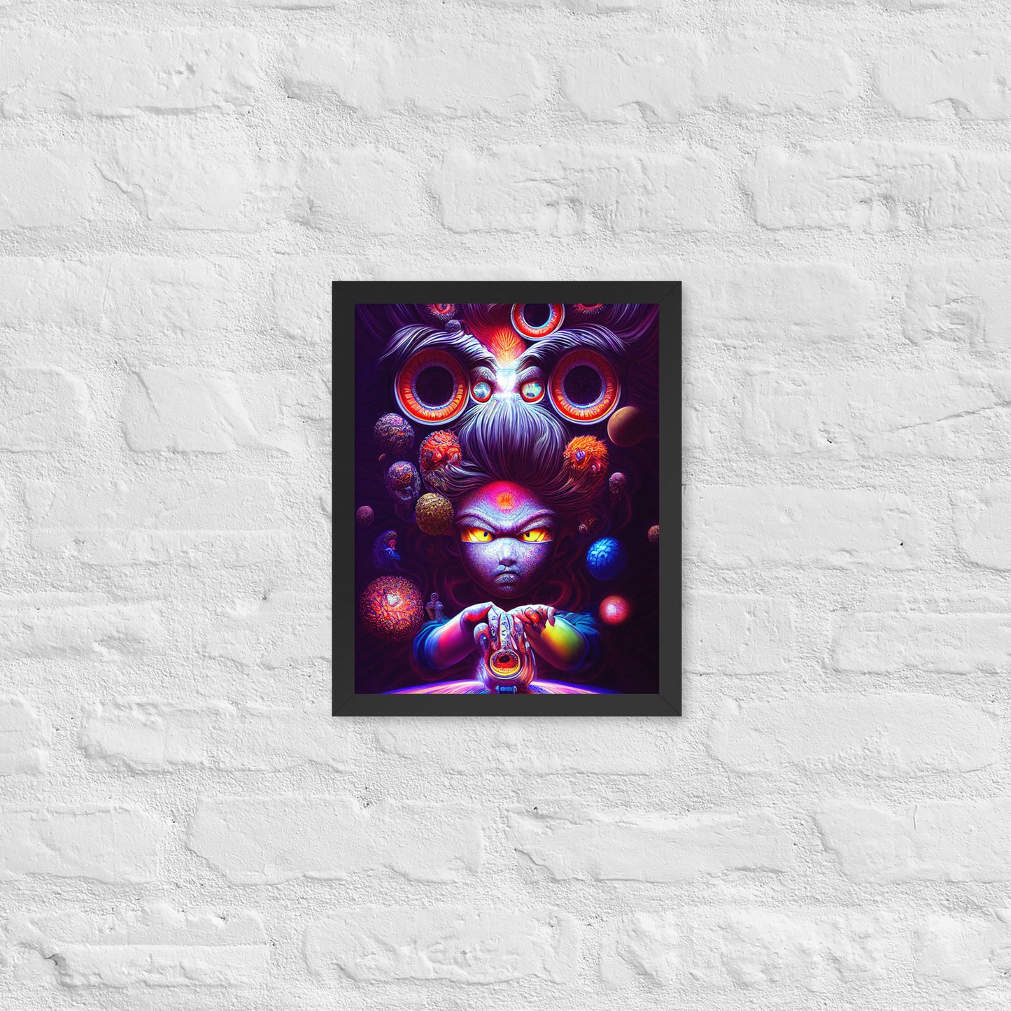 Super Saiyan in Wonderland 1.0 Framed photo paper poster