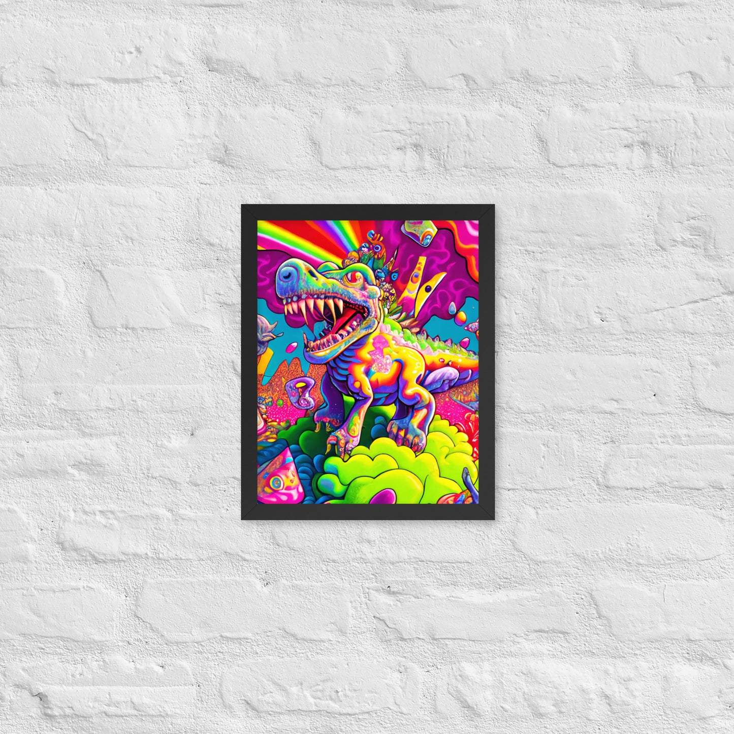 Dino Trip 1.0 Framed photo paper poster