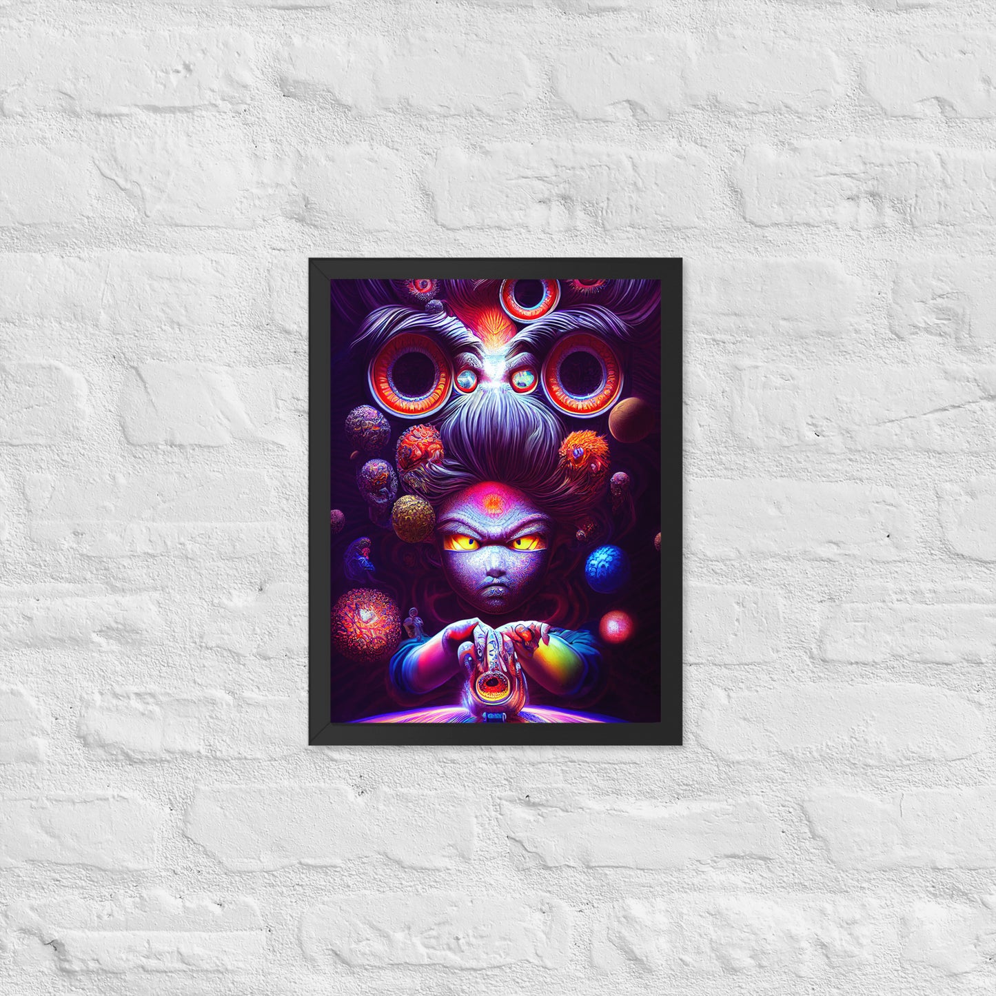 Super Saiyan in Wonderland 1.0 Framed photo paper poster