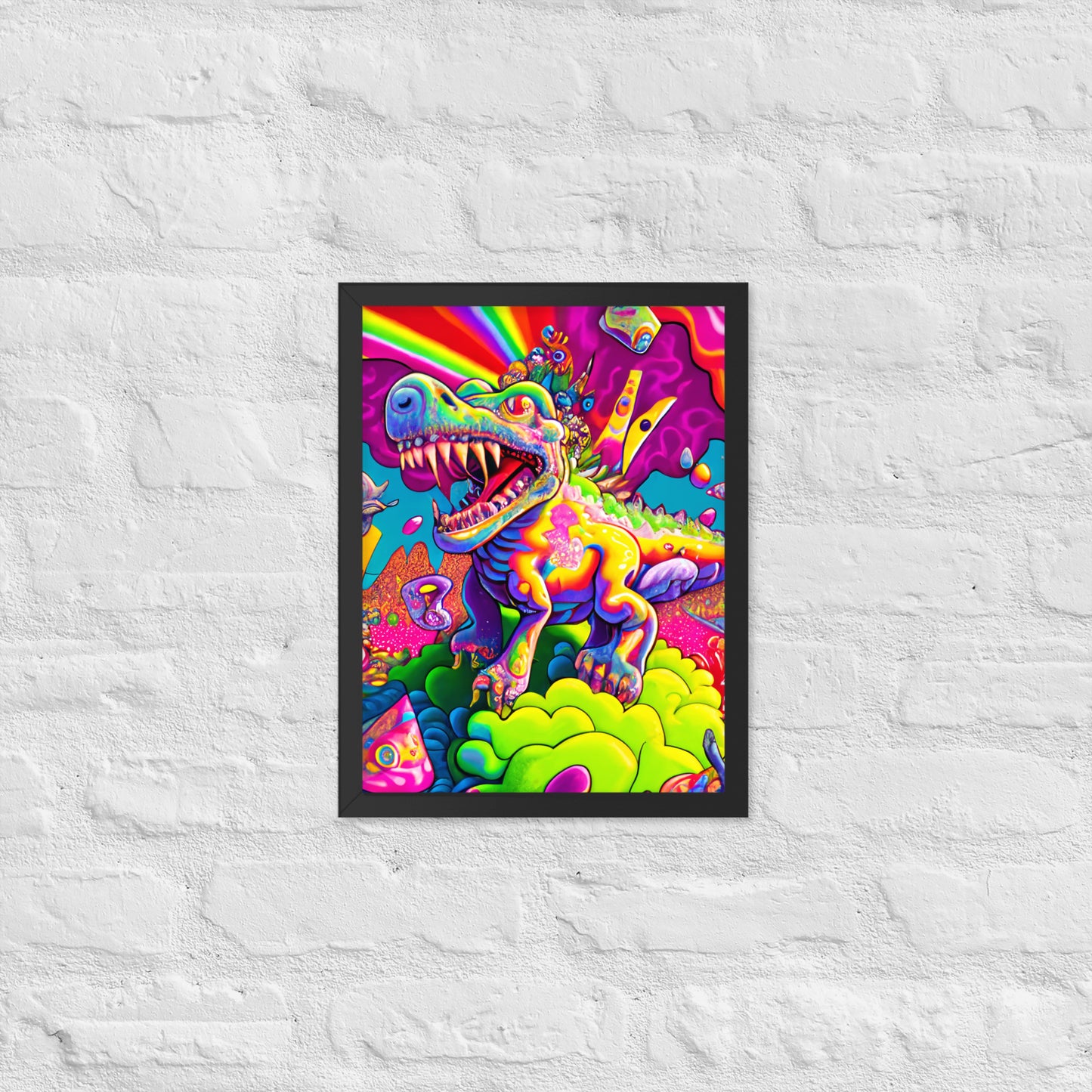 Dino Trip 1.0 Framed photo paper poster