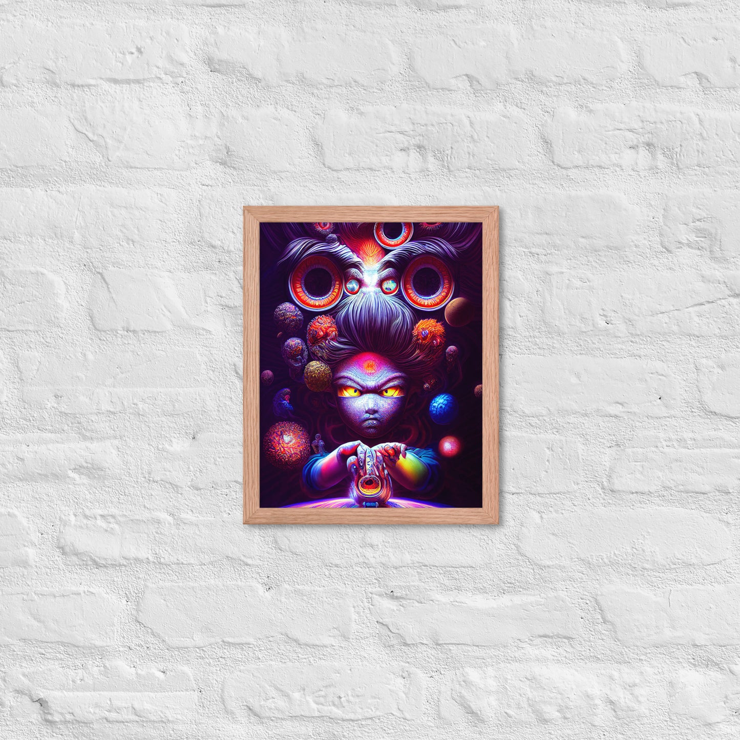 Super Saiyan in Wonderland 1.0 Framed photo paper poster