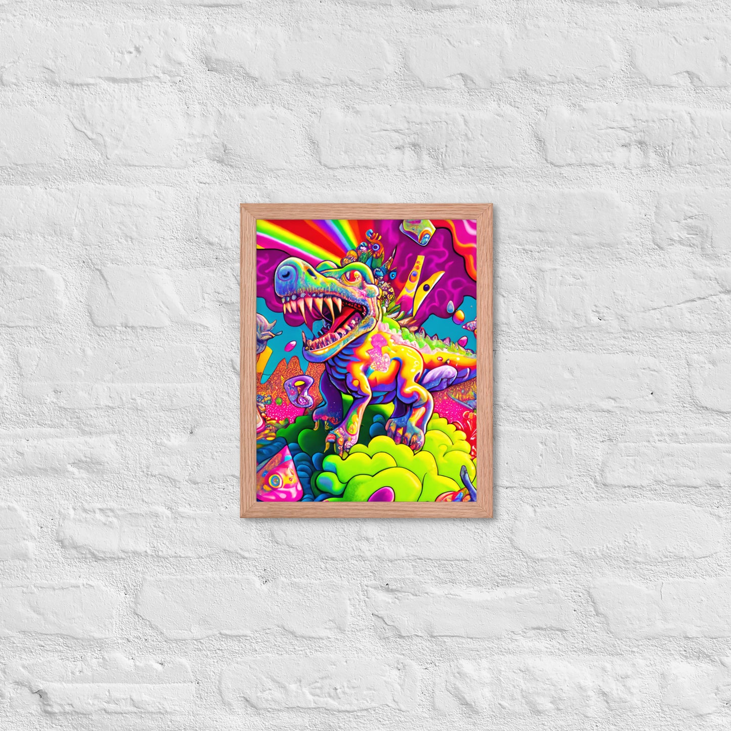 Dino Trip 1.0 Framed photo paper poster