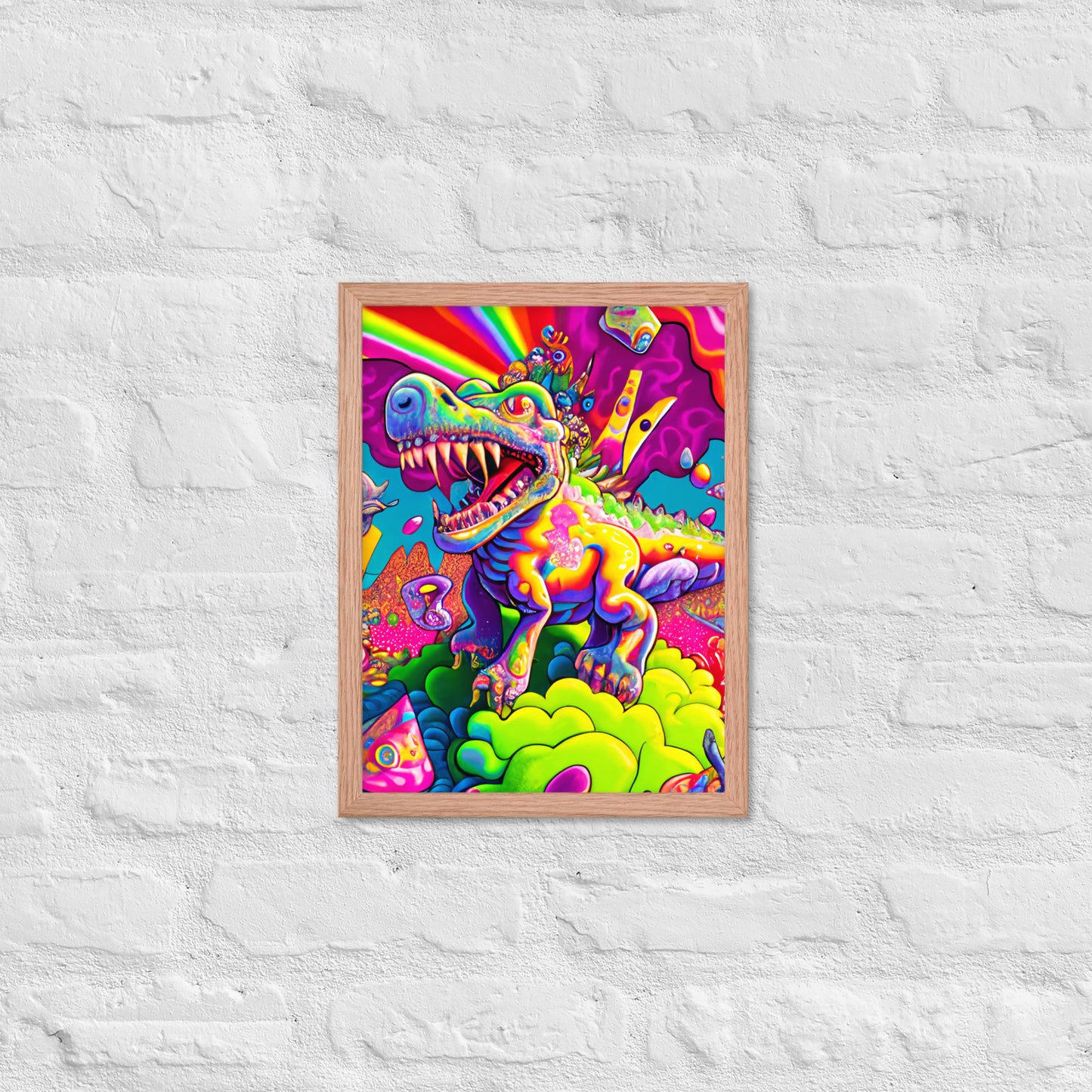 Dino Trip 1.0 Framed photo paper poster