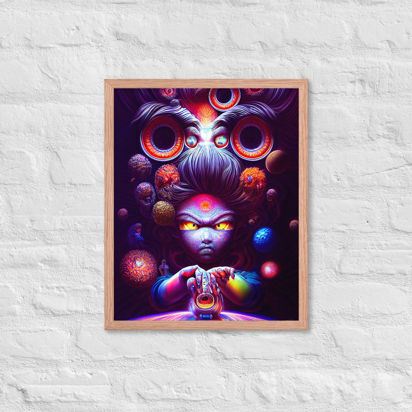 Super Saiyan in Wonderland 1.0 Framed photo paper poster