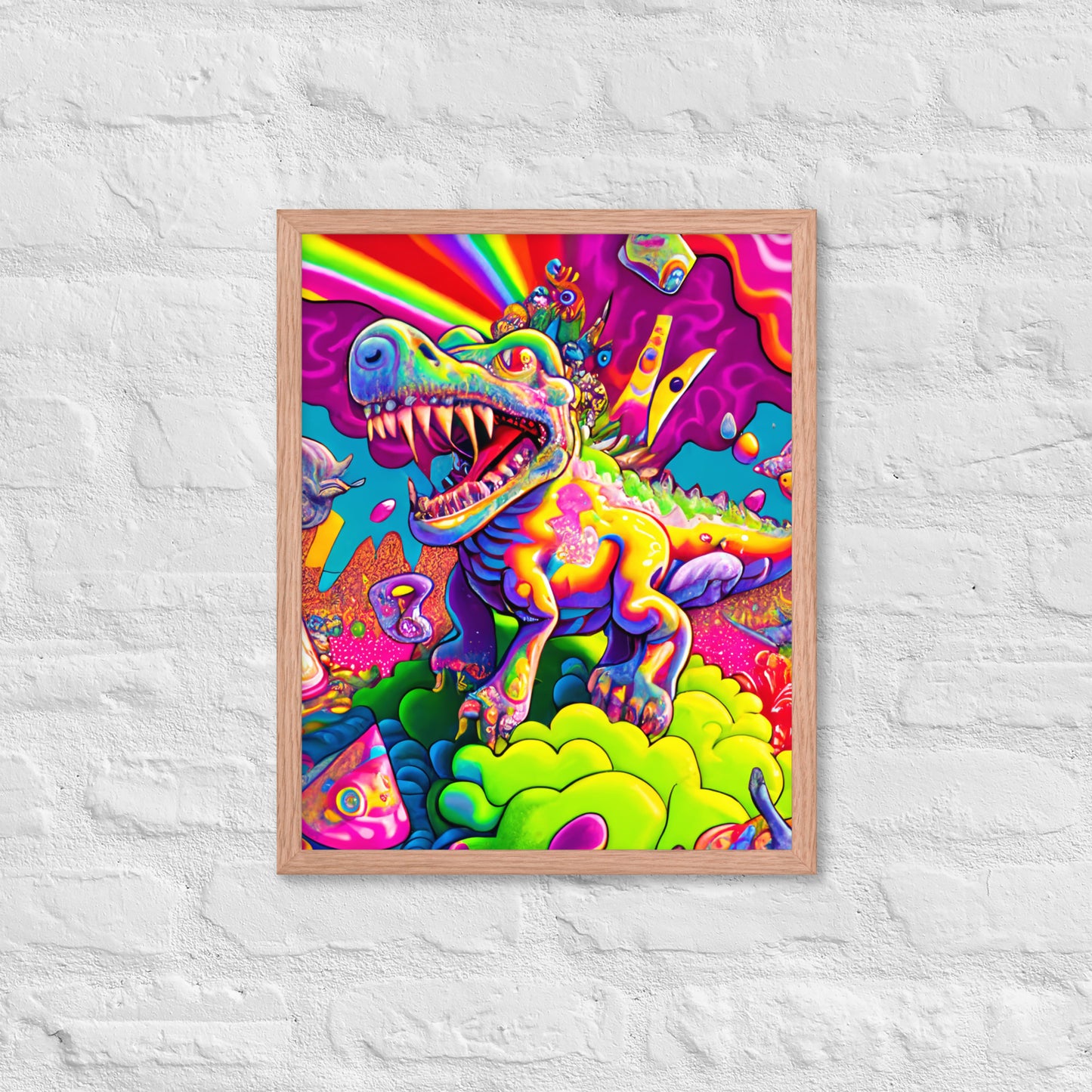Dino Trip 1.0 Framed photo paper poster