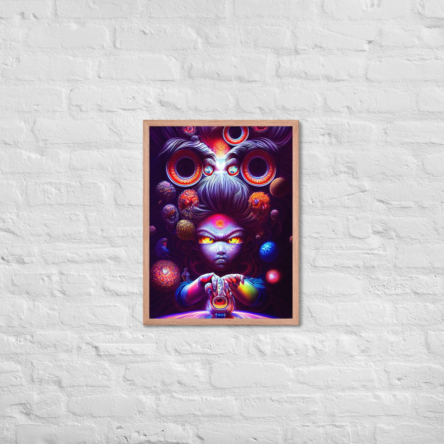 Super Saiyan in Wonderland 1.0 Framed photo paper poster