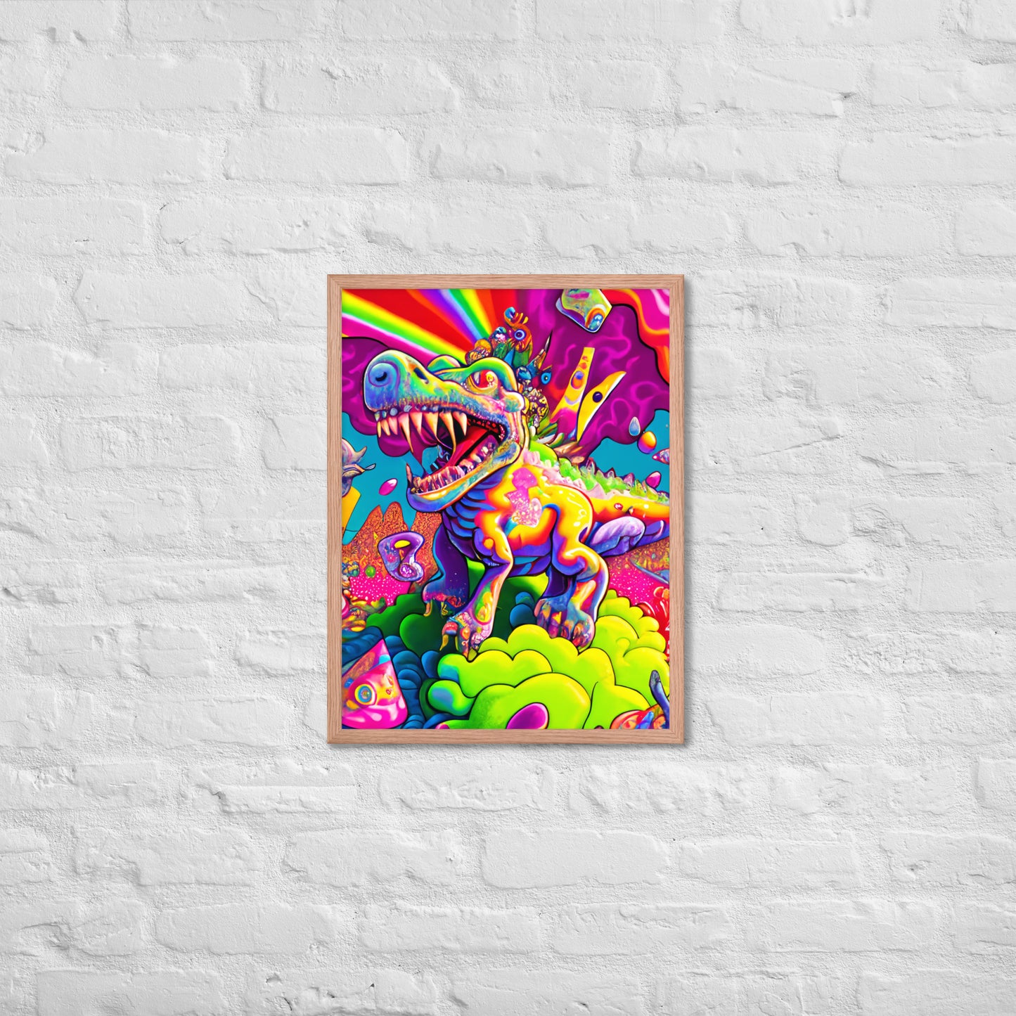 Dino Trip 1.0 Framed photo paper poster