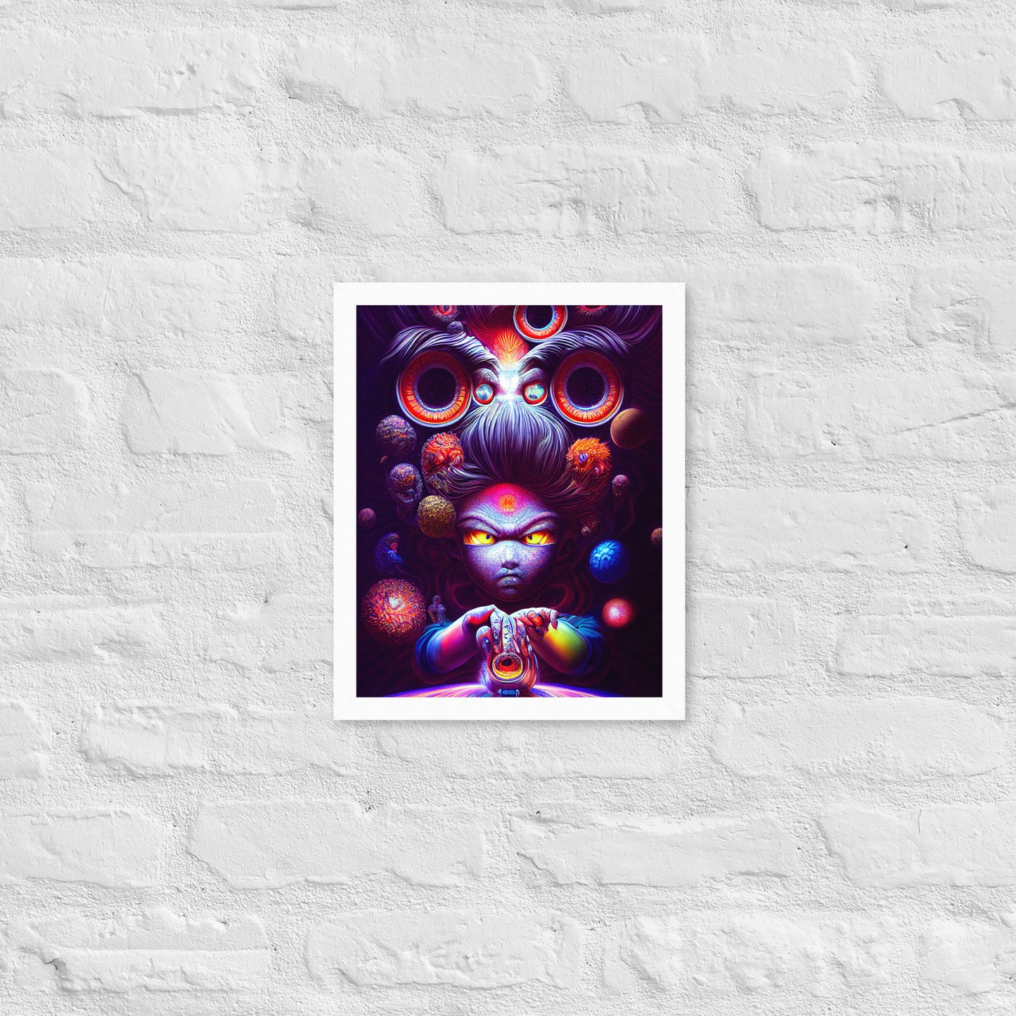 Super Saiyan in Wonderland 1.0 Framed photo paper poster