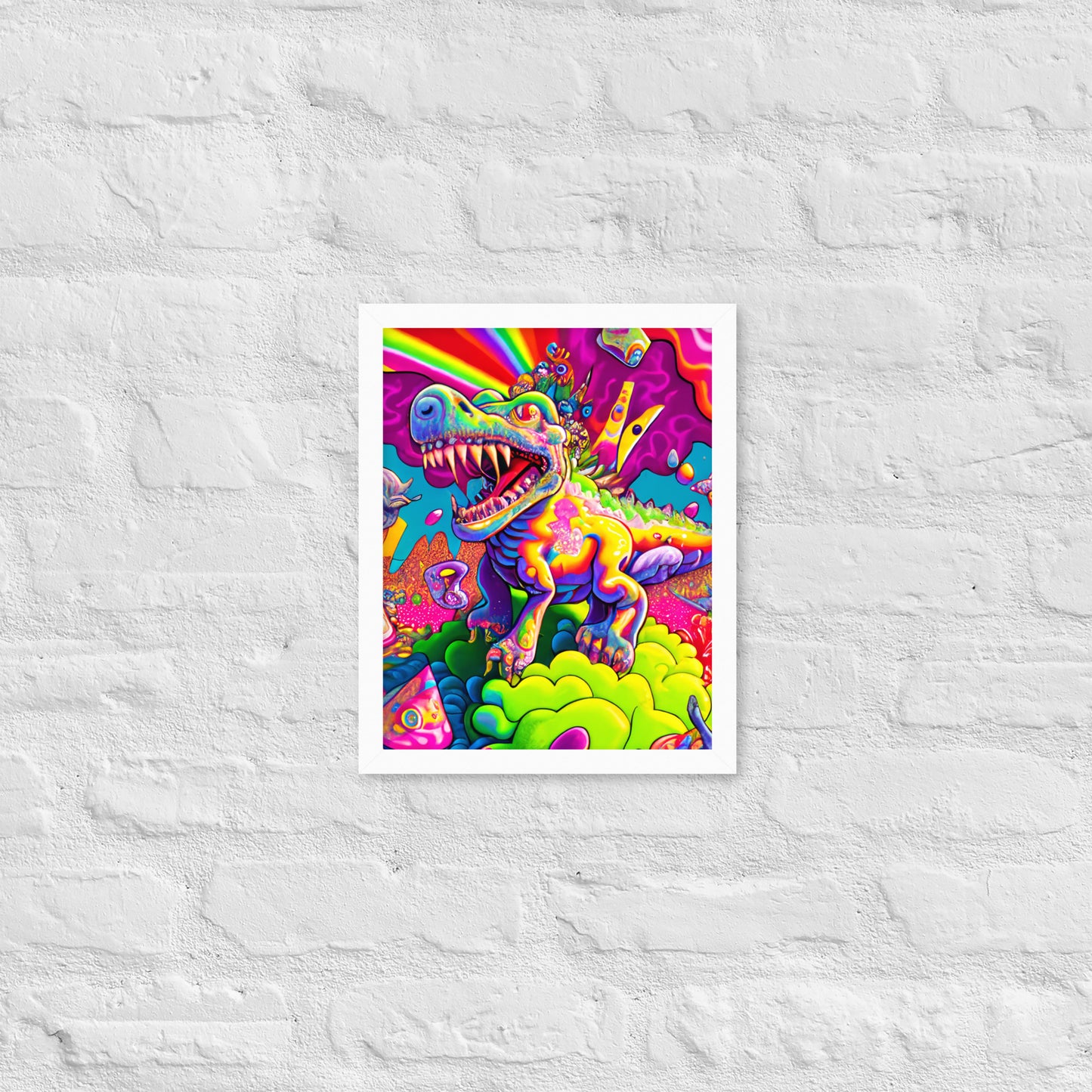 Dino Trip 1.0 Framed photo paper poster