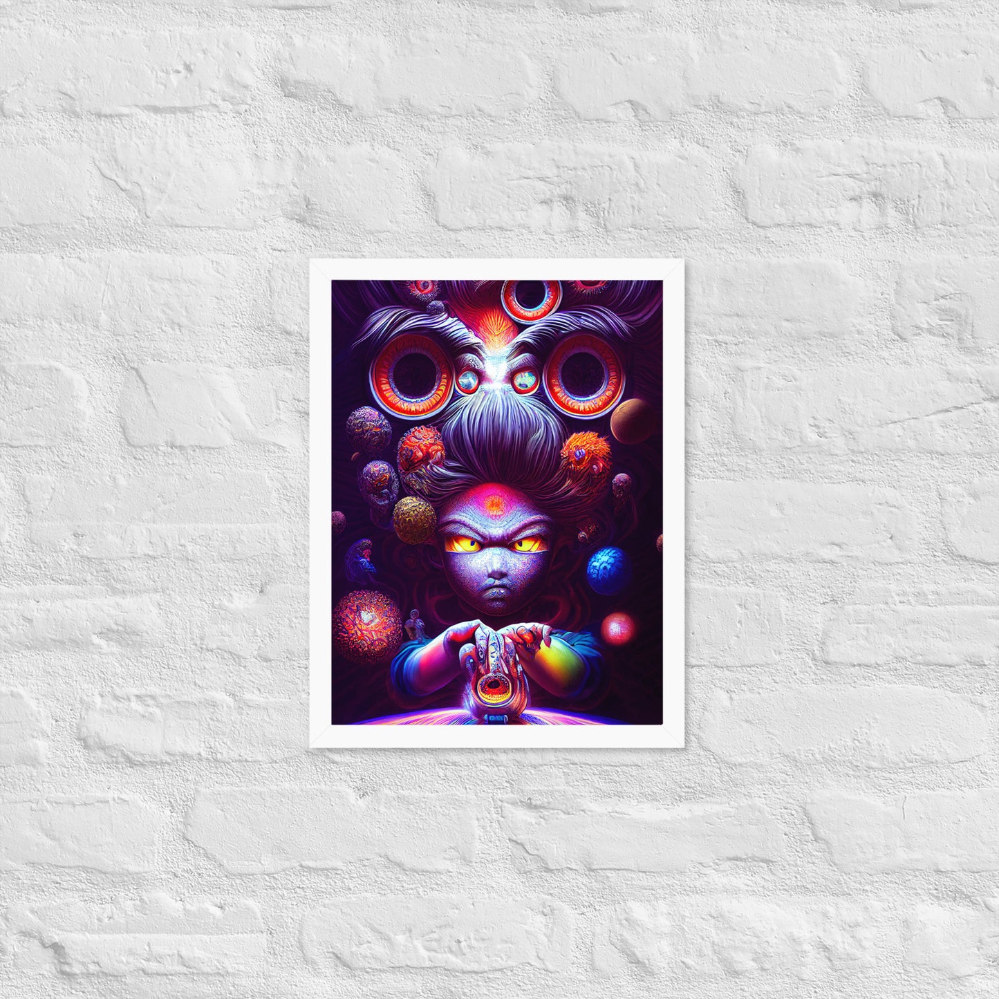 Super Saiyan in Wonderland 1.0 Framed photo paper poster