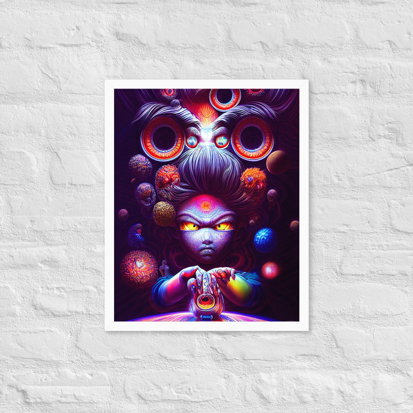 Super Saiyan in Wonderland 1.0 Framed photo paper poster