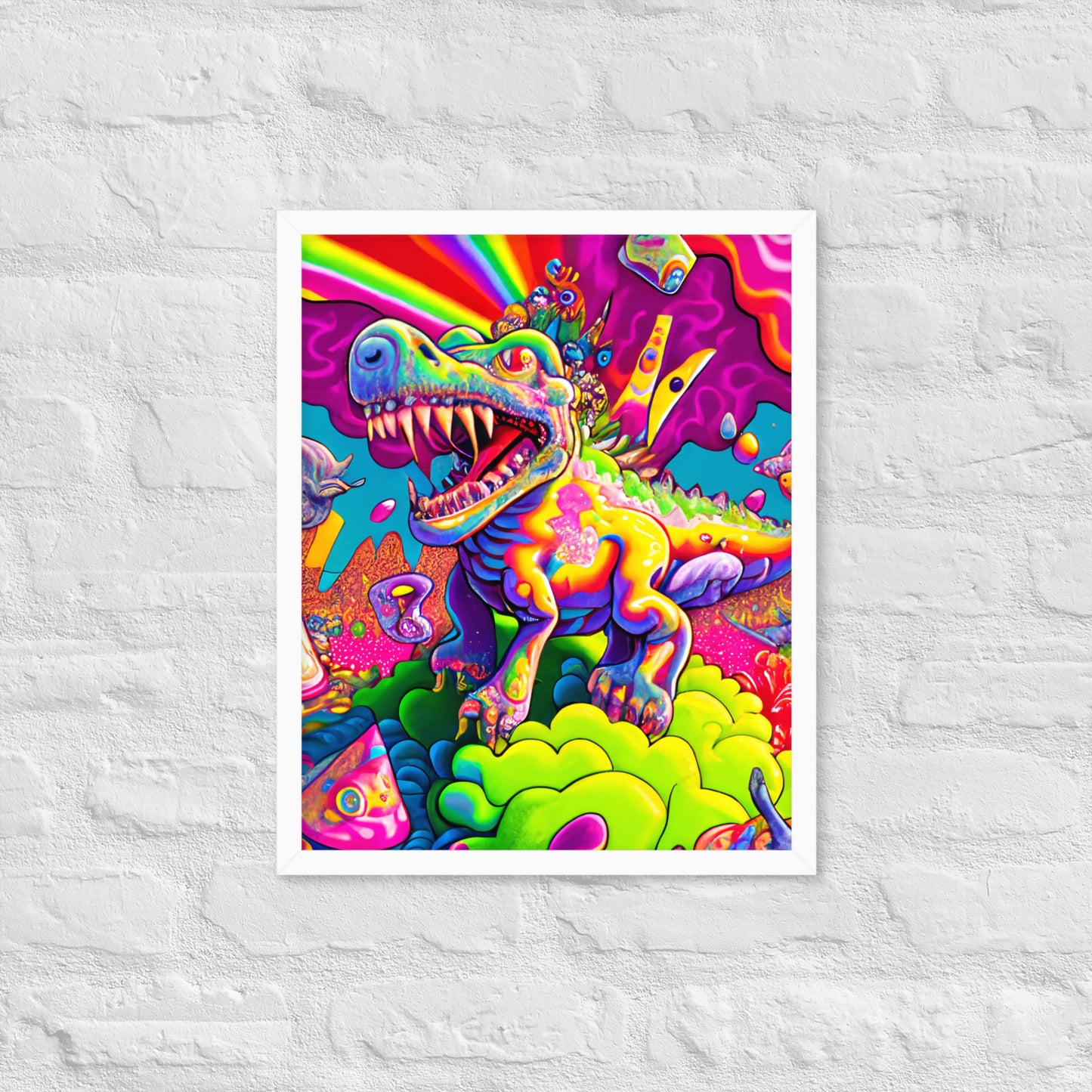 Dino Trip 1.0 Framed photo paper poster