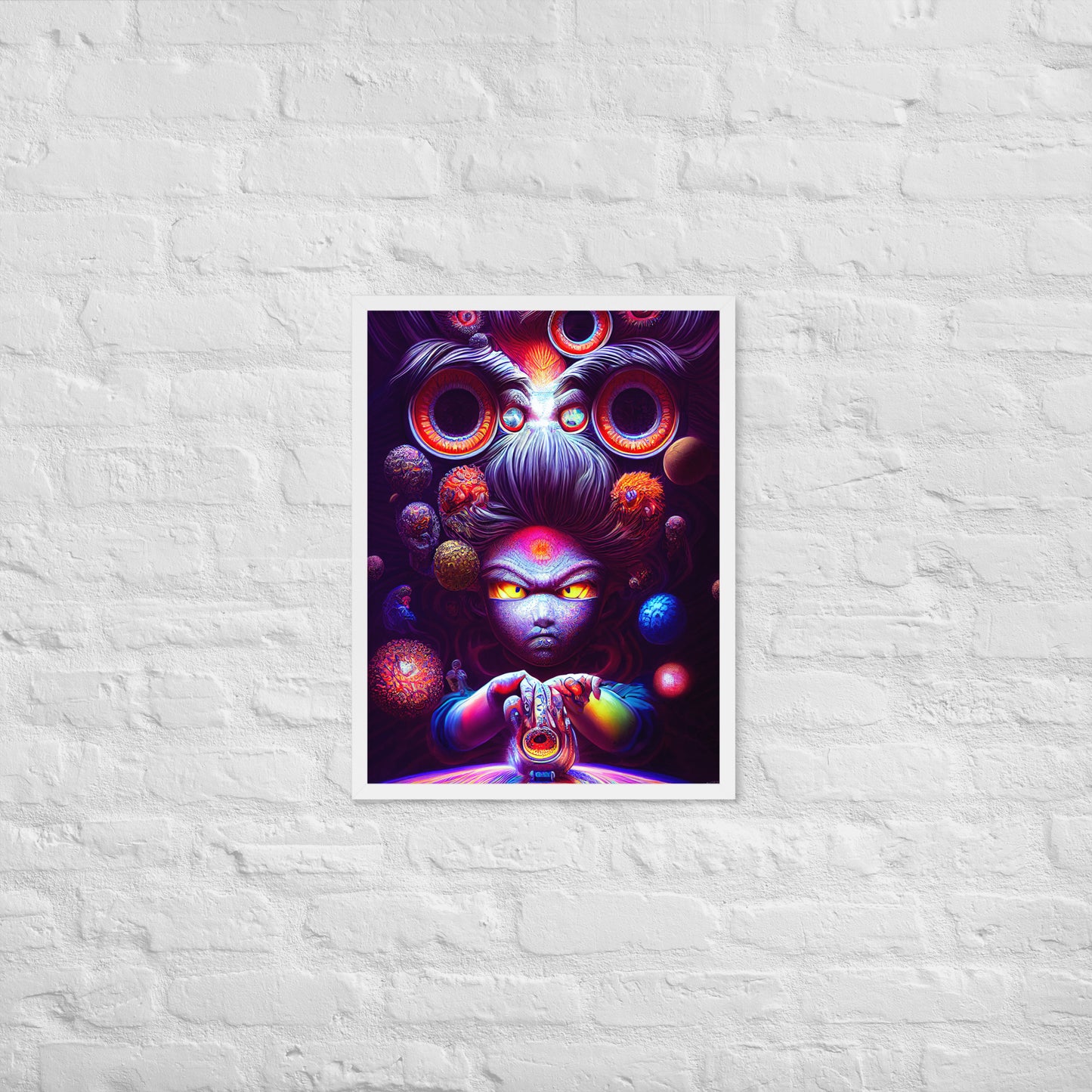 Super Saiyan in Wonderland 1.0 Framed photo paper poster