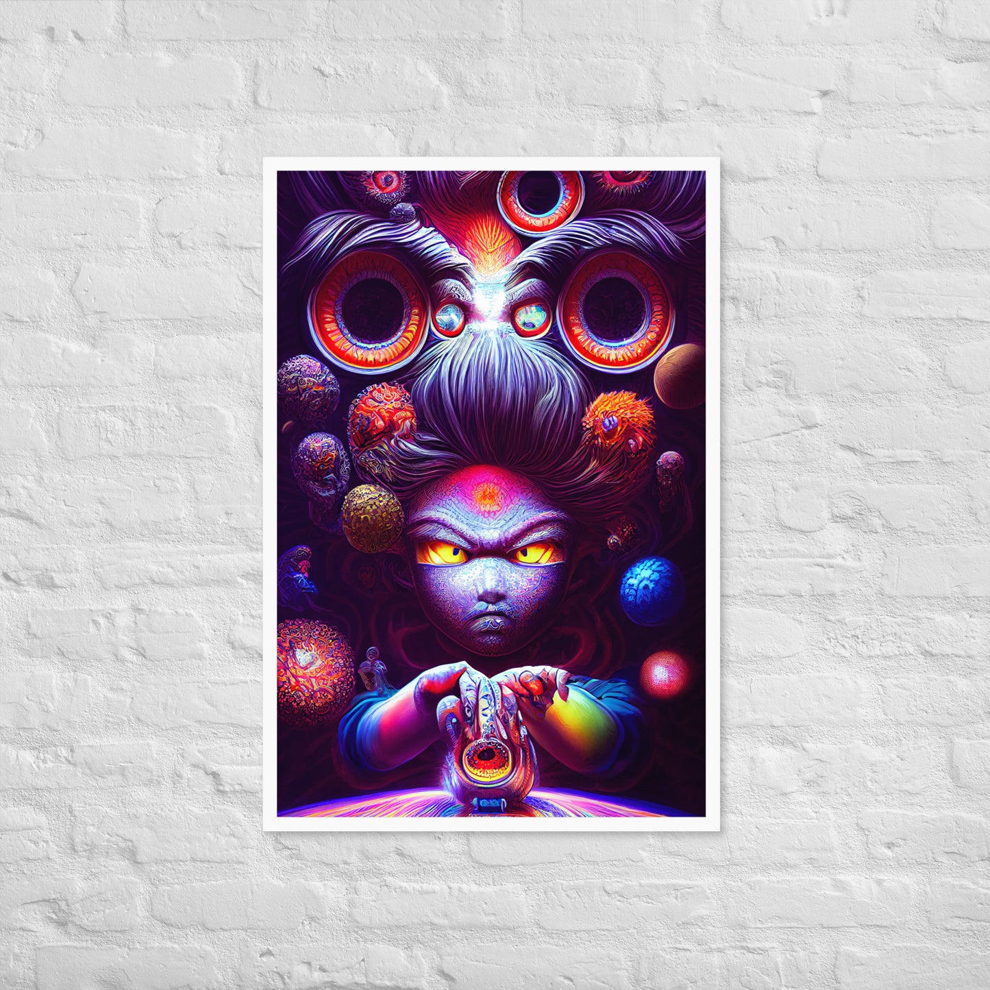 Super Saiyan in Wonderland 1.0 Framed photo paper poster