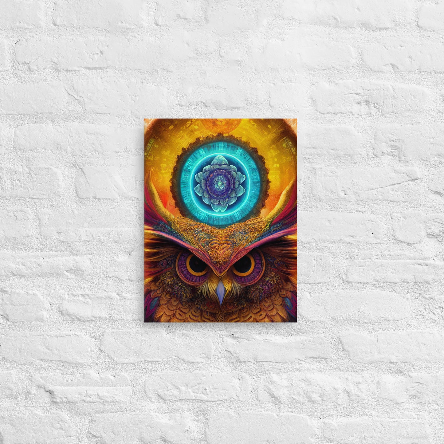 Mandala Owl 1.0 Thin Canvas Wall Art