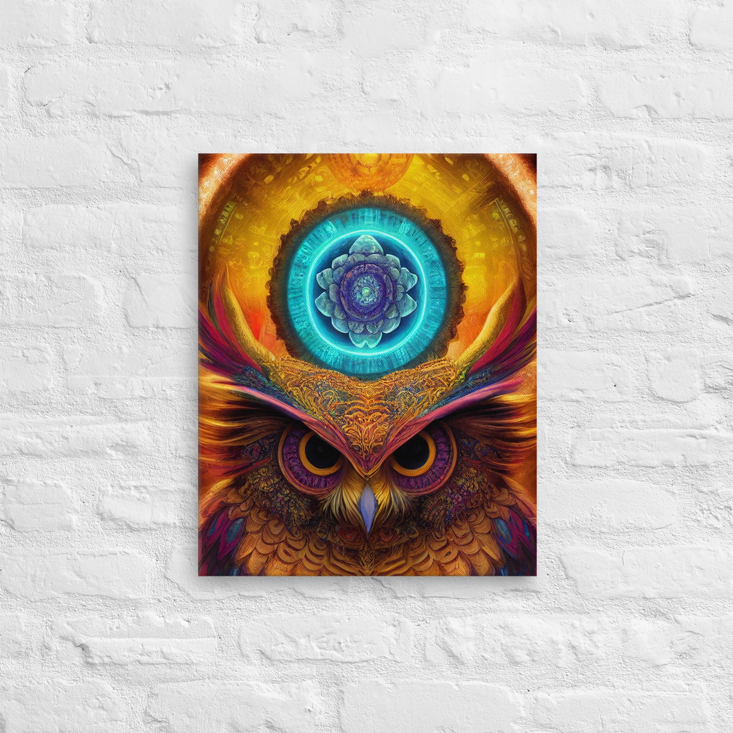 Mandala Owl 1.0 Thin Canvas Wall Art