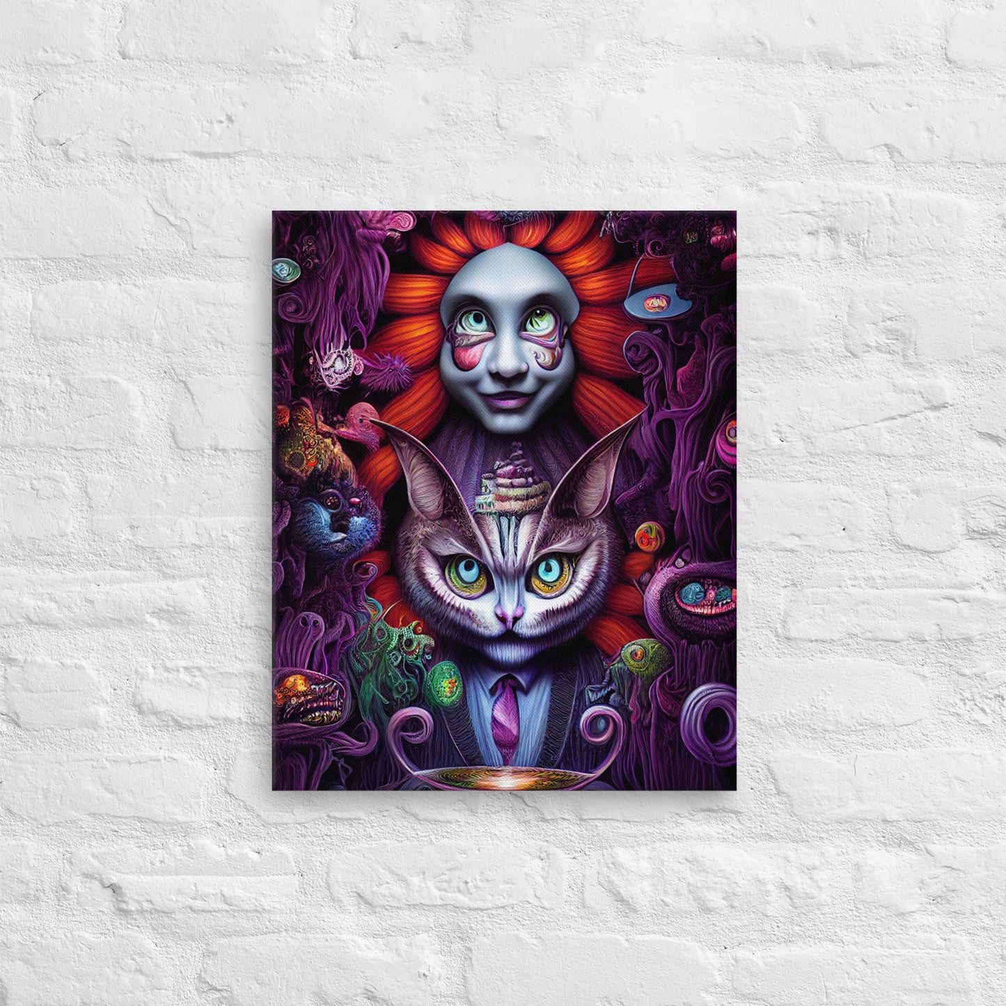Cheshire Cat in Wonderland 1.0 Thin Canvas