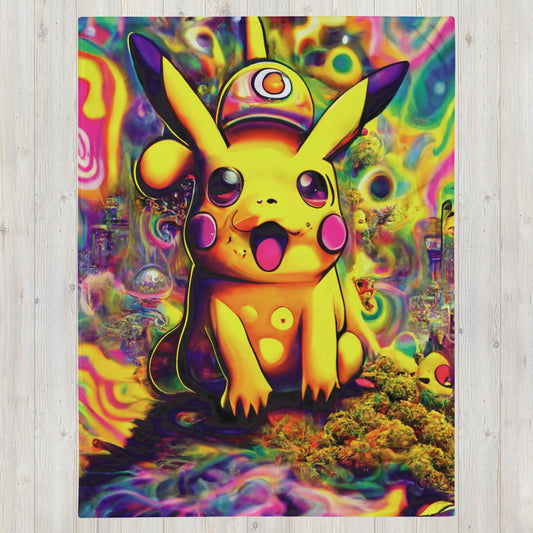 Pikachu Trip 1.0 Throw Blanket