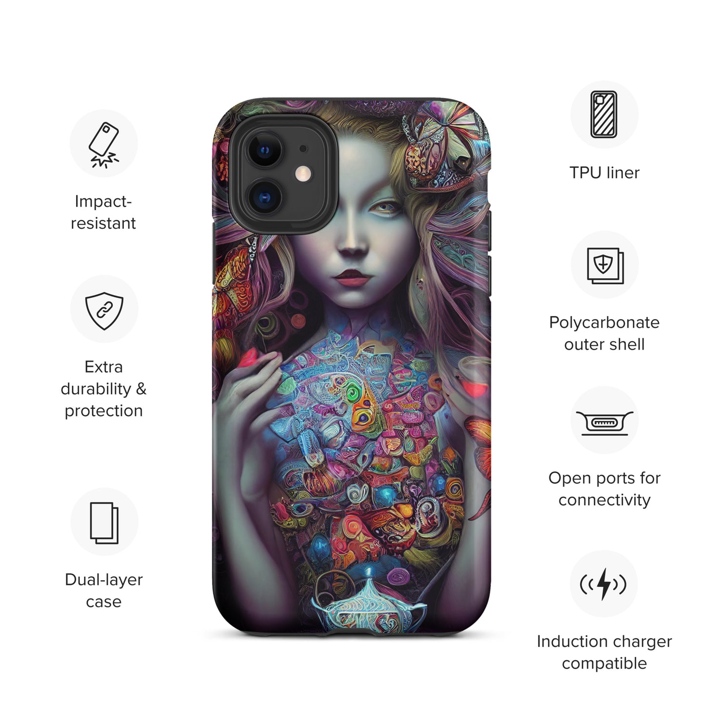 Alice in Wonderland Trippy 1.0 Tough iPhone case