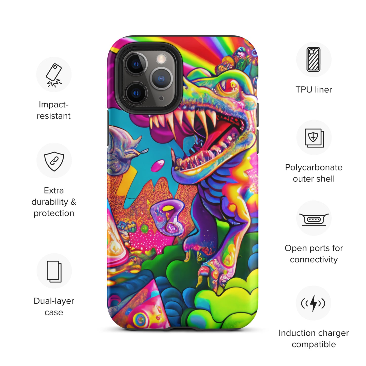 Dino Trip 1.0 Tough iPhone case