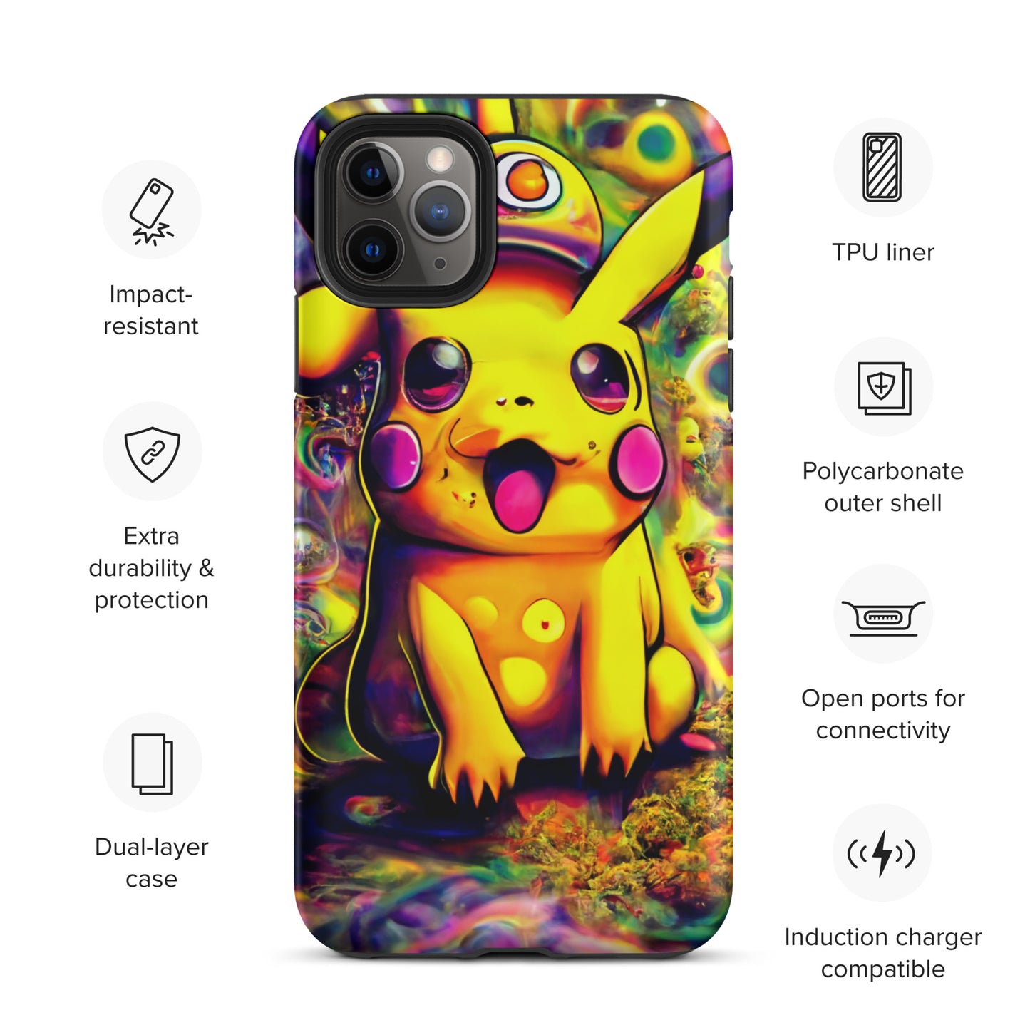 Pikachu Trip 1.0 Tough iPhone case