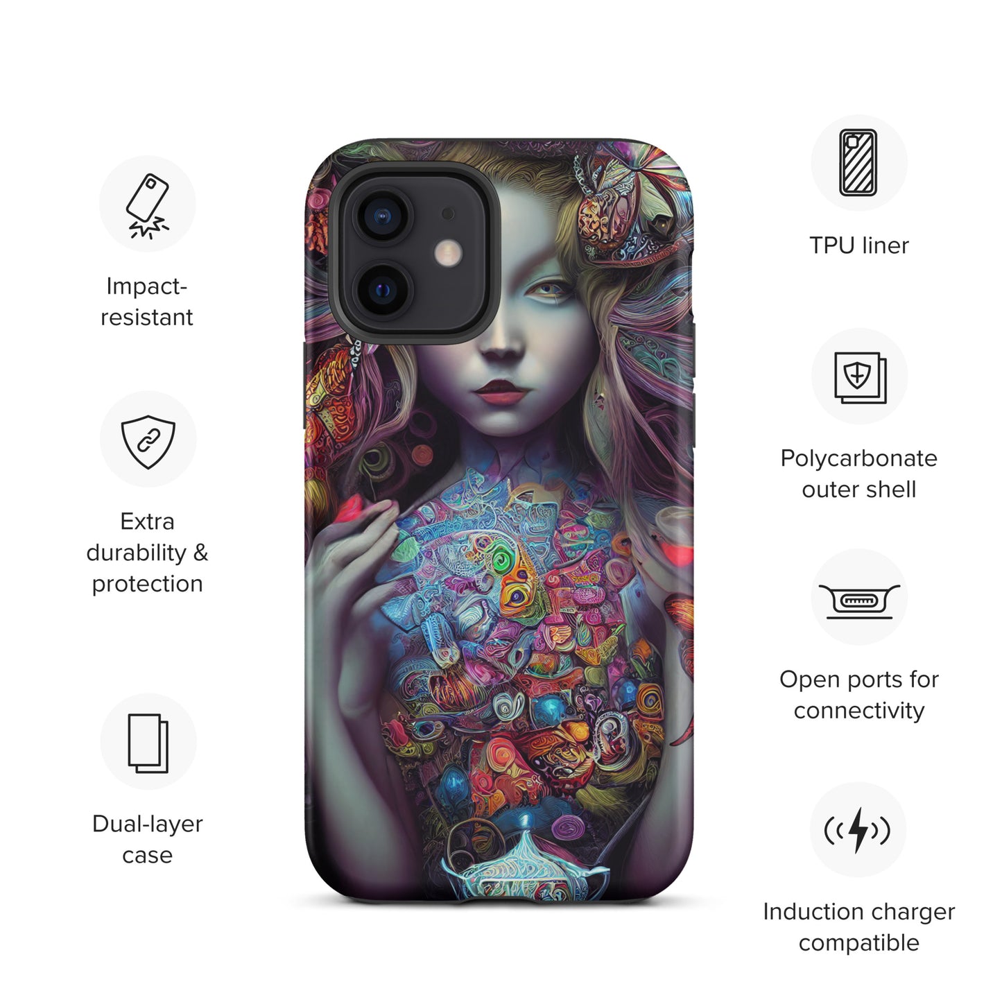 Alice in Wonderland Trippy 1.0 Tough iPhone case
