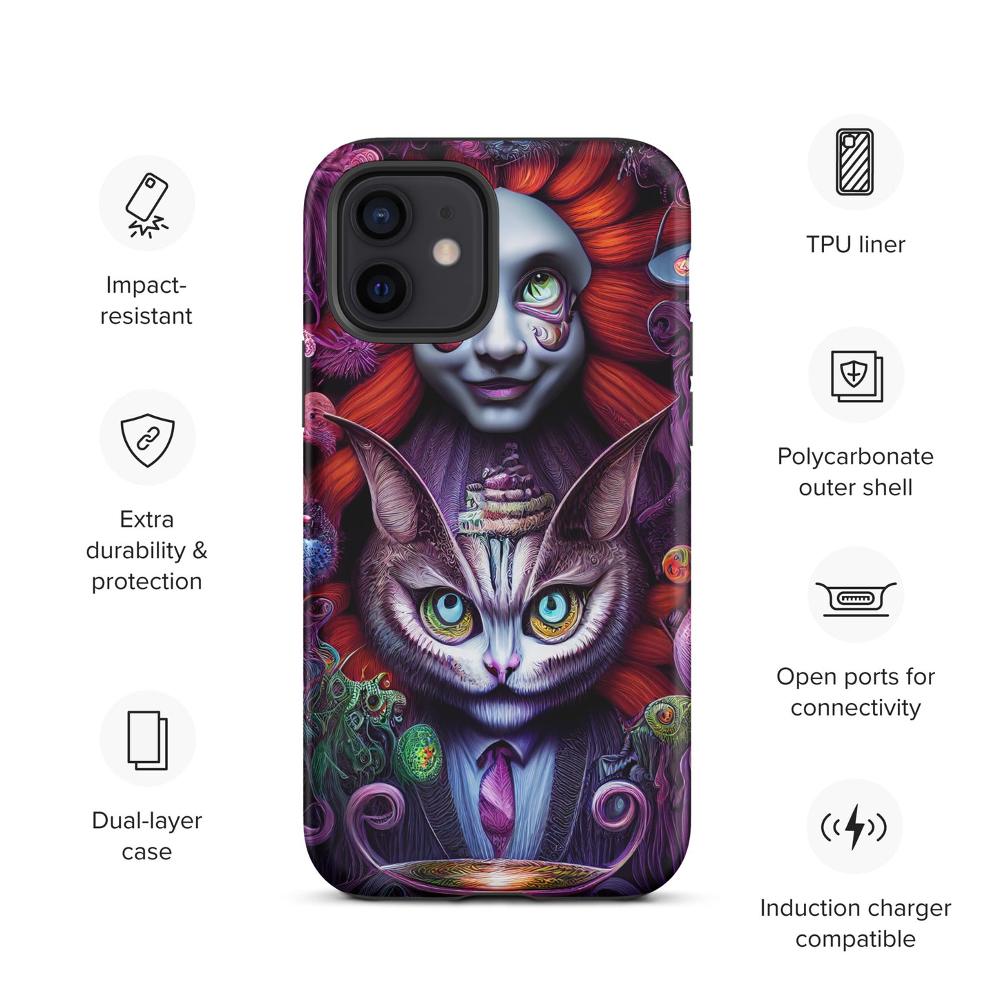 Cheshire Cat in Wonderland 1.0 Tough iPhone case
