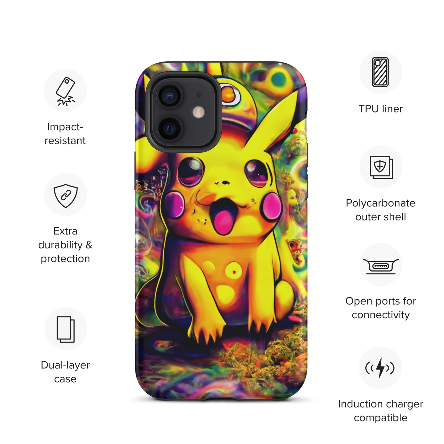 Pikachu Trip 1.0 Tough iPhone case
